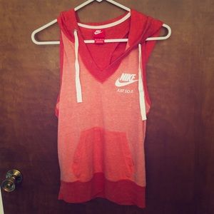 Nike sleeveless hoodie NWOT
